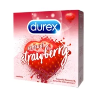Bao cao su Durex sensual strawberry 3PCS (Hộp)